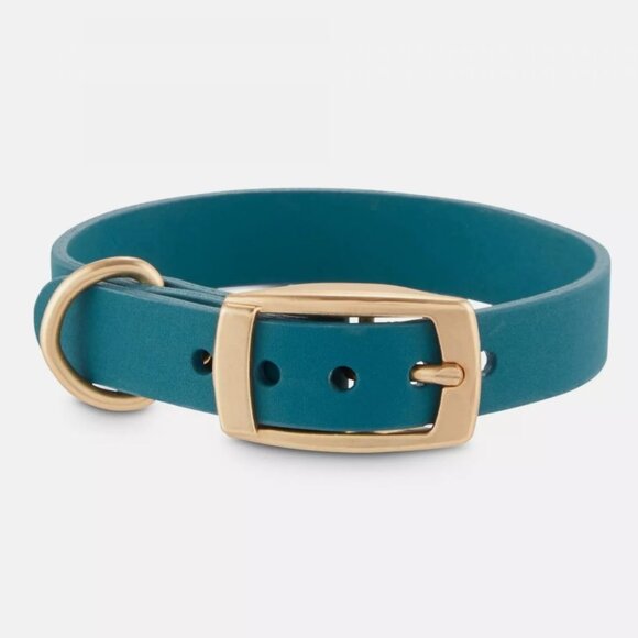 Dog Collar: NWT Teal Leather, XXS - Picture 1 of 1